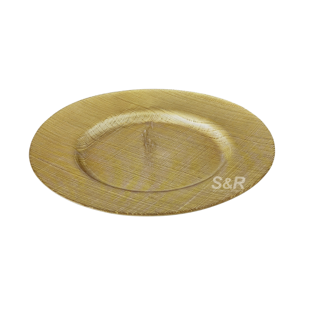 Over & Back Glass Charger Plates 6 Pieces